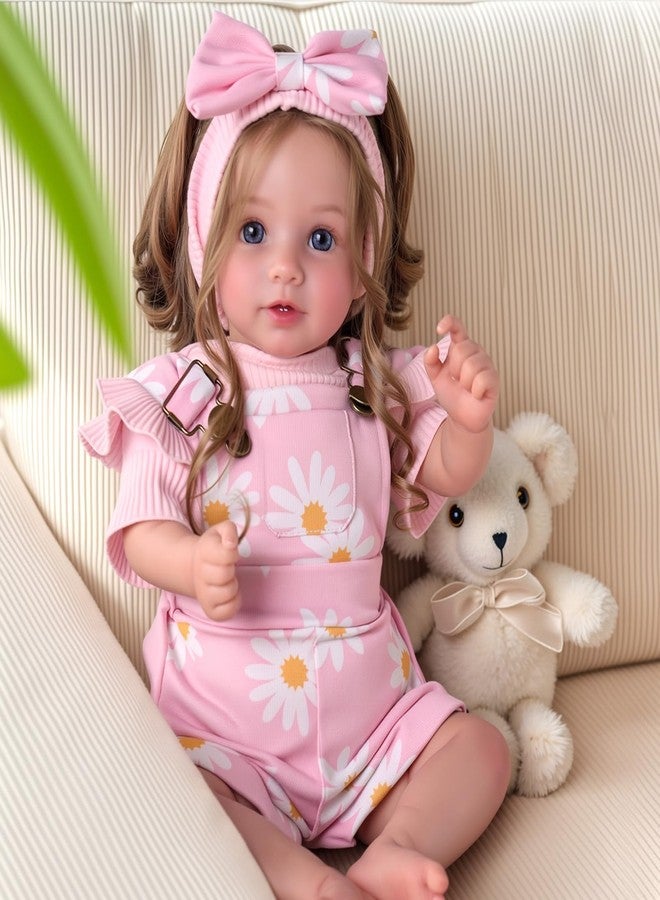 BABESIDE Reborn Baby Dolls, 20Inch Soft Cloth Body Realistic Baby Doll w/Rooted Hair and Open Eye Reborn Toddler Doll for Girls Real Life Baby Dolls Perfect for Kids Ages 3+, Playtime and Collection - Image 1